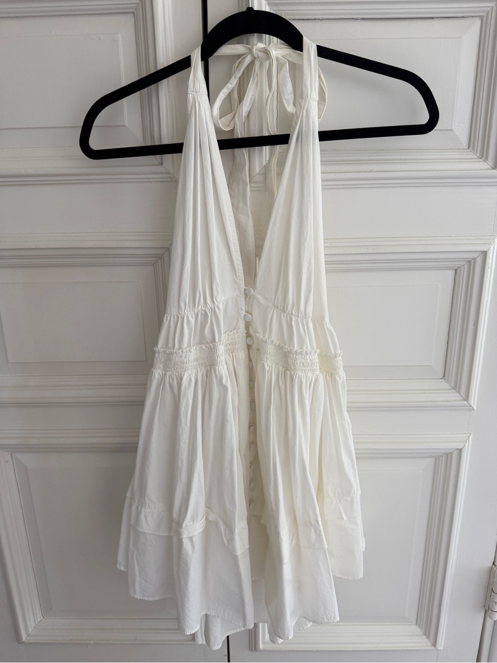 Free People White Halter Dress